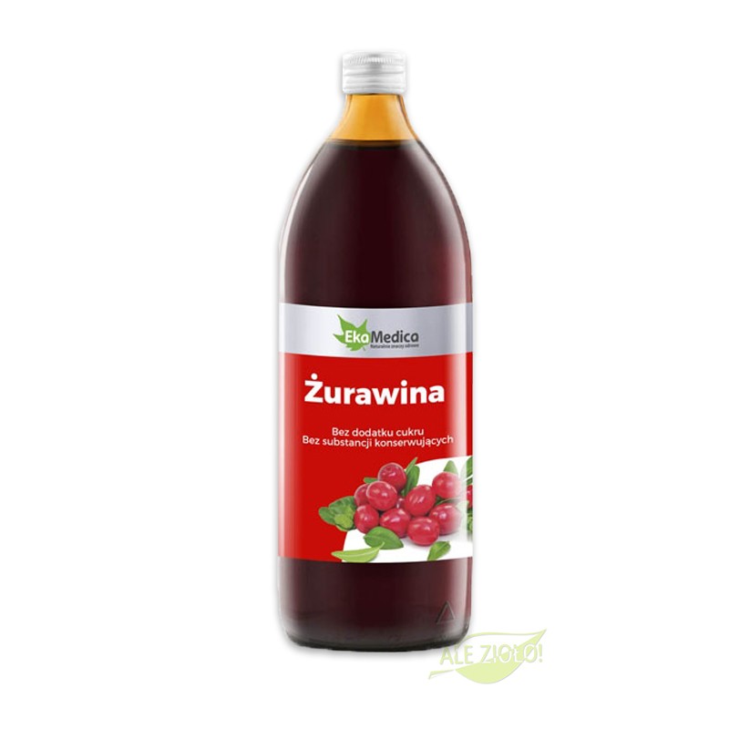 Żurawina 1l - naturalny sok na drogi moczowe